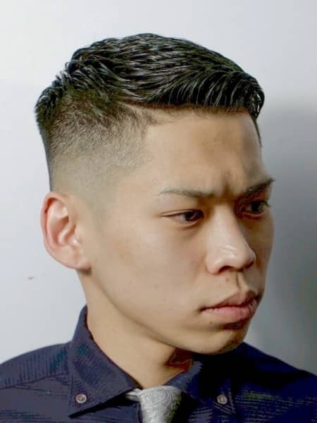 新橋で男のフェードカット！白髪を活かす短髪