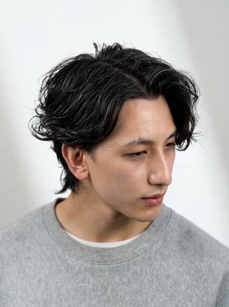波打つ大人の色気！新橋メンズサーフカールパーマ