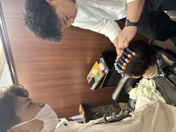 練習中