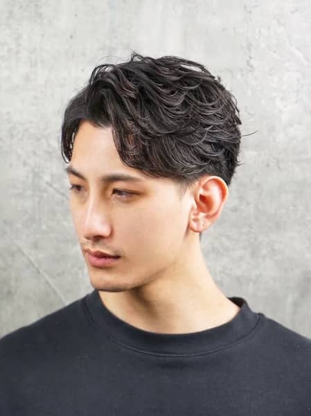 2種類のフェザーパーマで変わる印象
