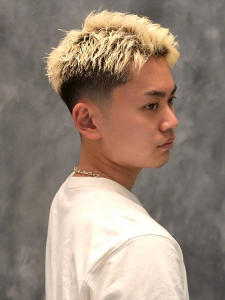 ハイトーン　ショート　フェード