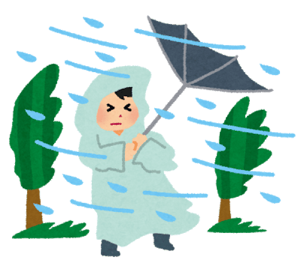 台風到来！！