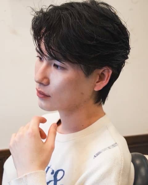 自然にキマる！男のニュアンスパーマ
