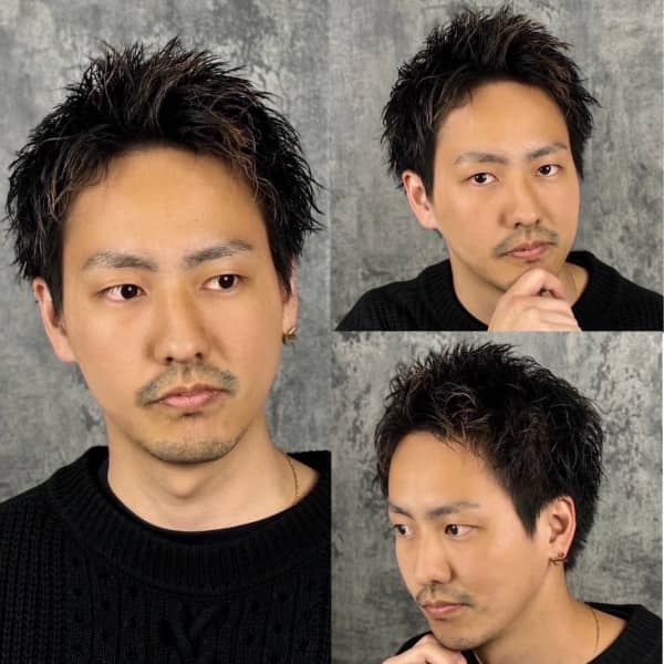 攻める男のスパイキーショート