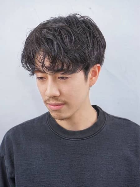 シャドウパーマで自然にキマる髪