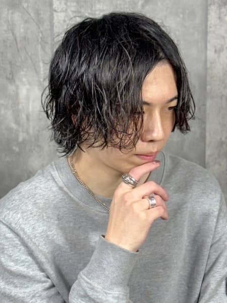 長めツイスパで色気ある大人髪