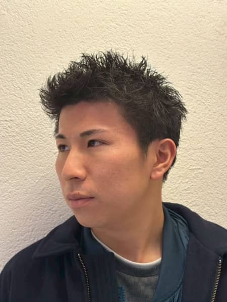 アップバングショート