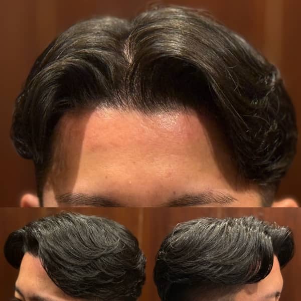 自然体でキマる七三パーマ
