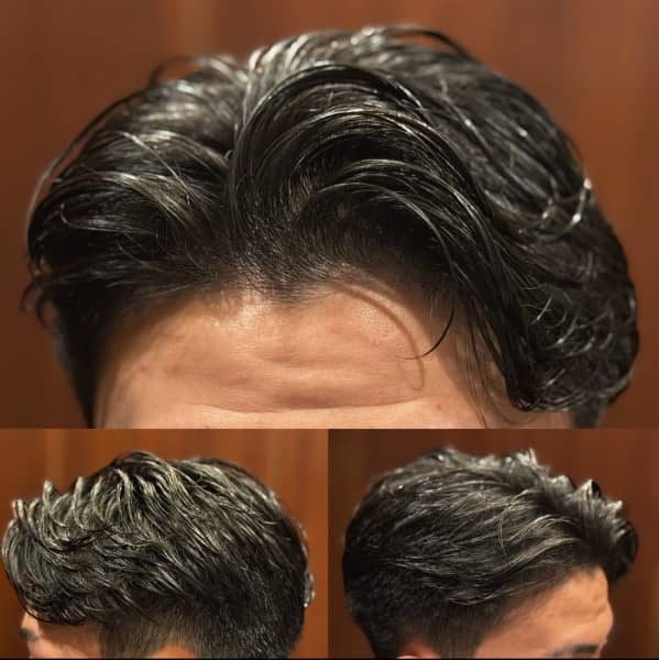 ビジネス好印象の“高め刈り上げ×七三”