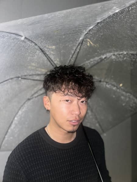 フェード×パーマ