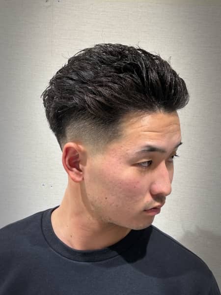 オールバックパーマ