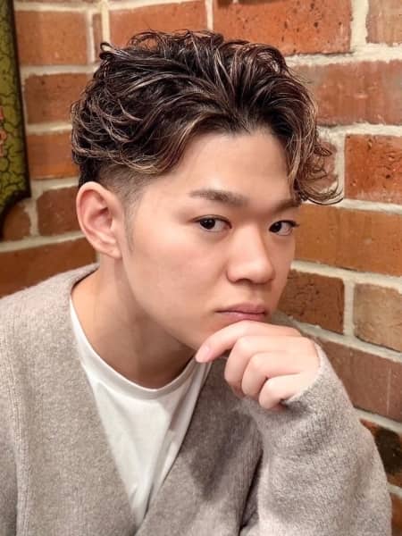 大人の余裕たっぷりアップバング
