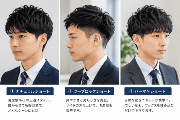 ビジネスマンにおすすめの髪型3選