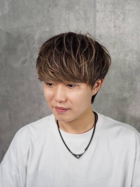 『短髪』マッシュでやわらかい雰囲気に