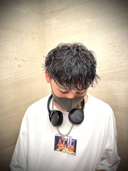 流行りダウンツイストパーマ