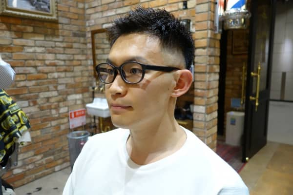 フェードショートパーマ