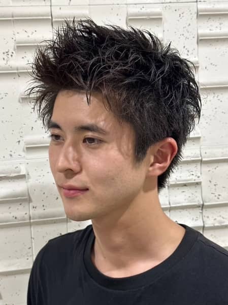 束感アップバングで爽やかに！