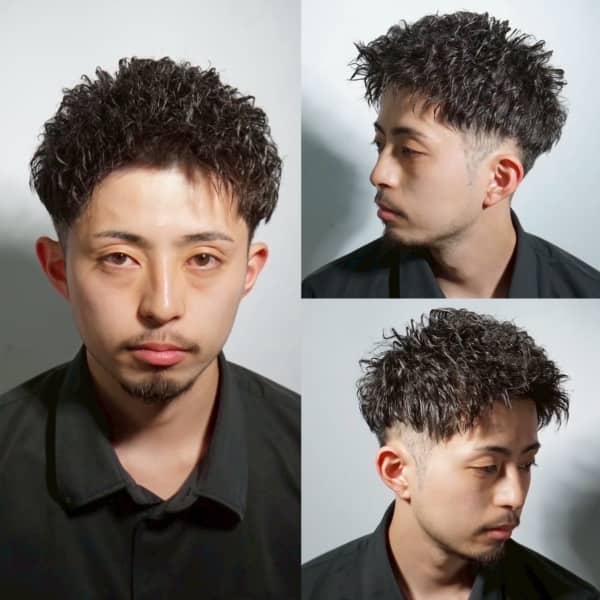 自然な動きの形状記憶パーマ