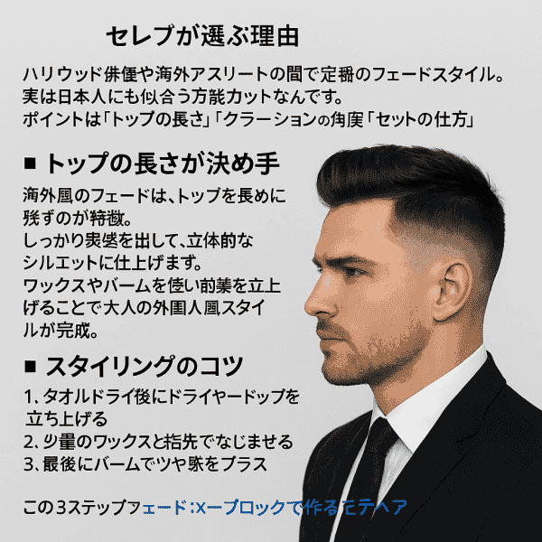 海外セレブがフェードを選ぶ理由知りたくない?