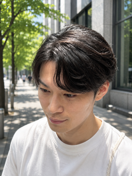 大人の色気漂う◎毛流れセンターパート