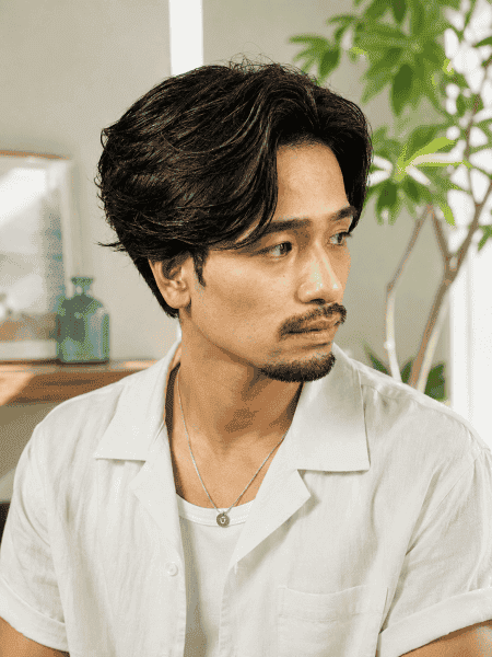 夏映えナチュラルセンターパート