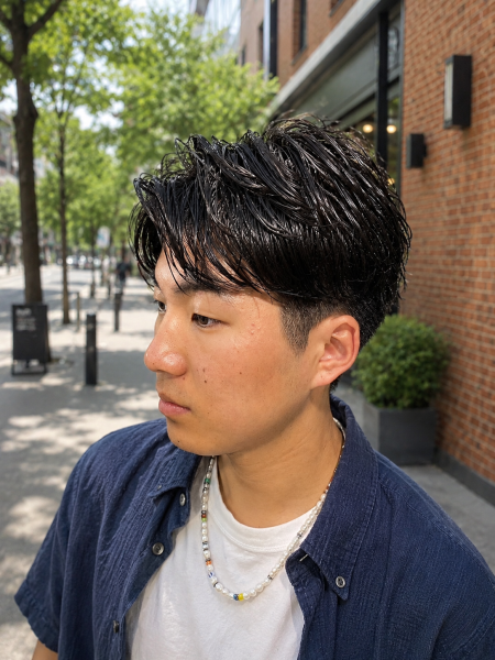 清潔感と色気を纏う。ウェットサイドパート