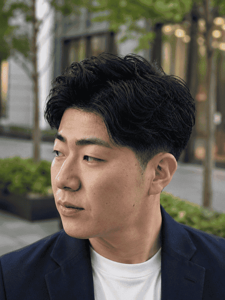 好印象を叶える大人のアップバング