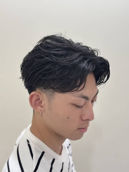 大人色気フェザーパーマ