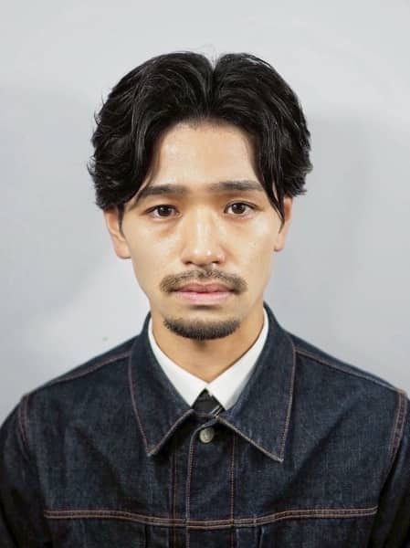 冬映えニュアンスセンターパート