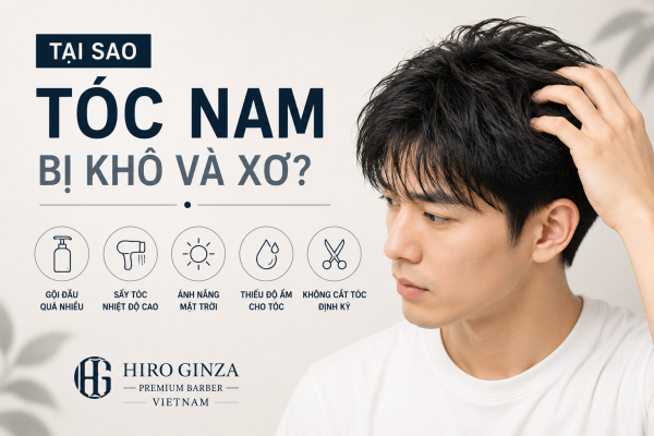 Vì sao tóc nam bị khô và xơ?