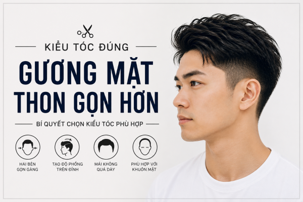 Kiểu Tóc Giúp Gương Mặt Trông Thon Gọn Hơn – Bí Quyết Từ Barber Nhật Bản