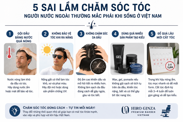 5 Sai Lầm Chăm Sóc Tóc Người Nước Ngoài Thường Mắc Phải Khi Sống Ở Việt Nam