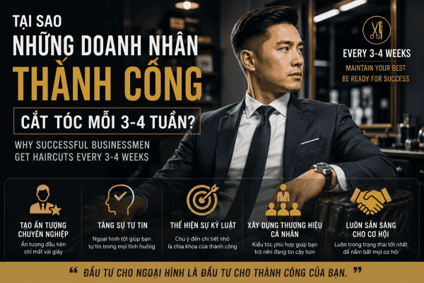 Tại Sao Những Doanh Nhân Thành Công Cắt Tóc Mỗi 3–4 Tuần?