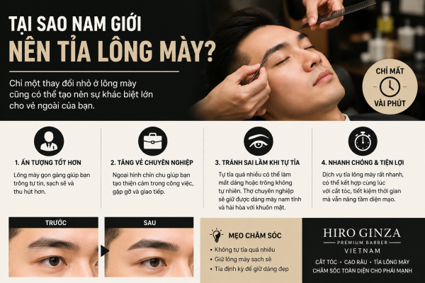 Tại Sao Nam Giới Nên Tỉa Lông Mày?